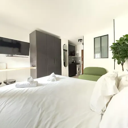 Cosy 2p Canal Saint-martin Metro 200m דירה *